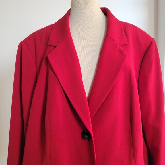 JONES STUDIO Red Women’s Plus Size Jacket/Blazer (Size: 24W) - Picture 10 of 10